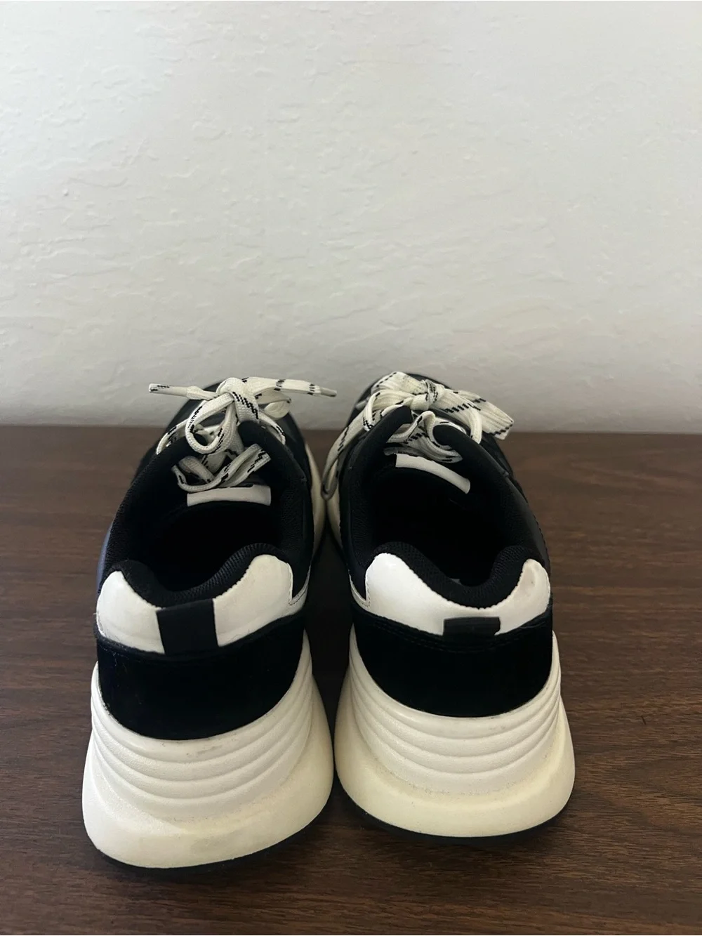 Steve Madden Black and White Chunky Athletic Sneakers